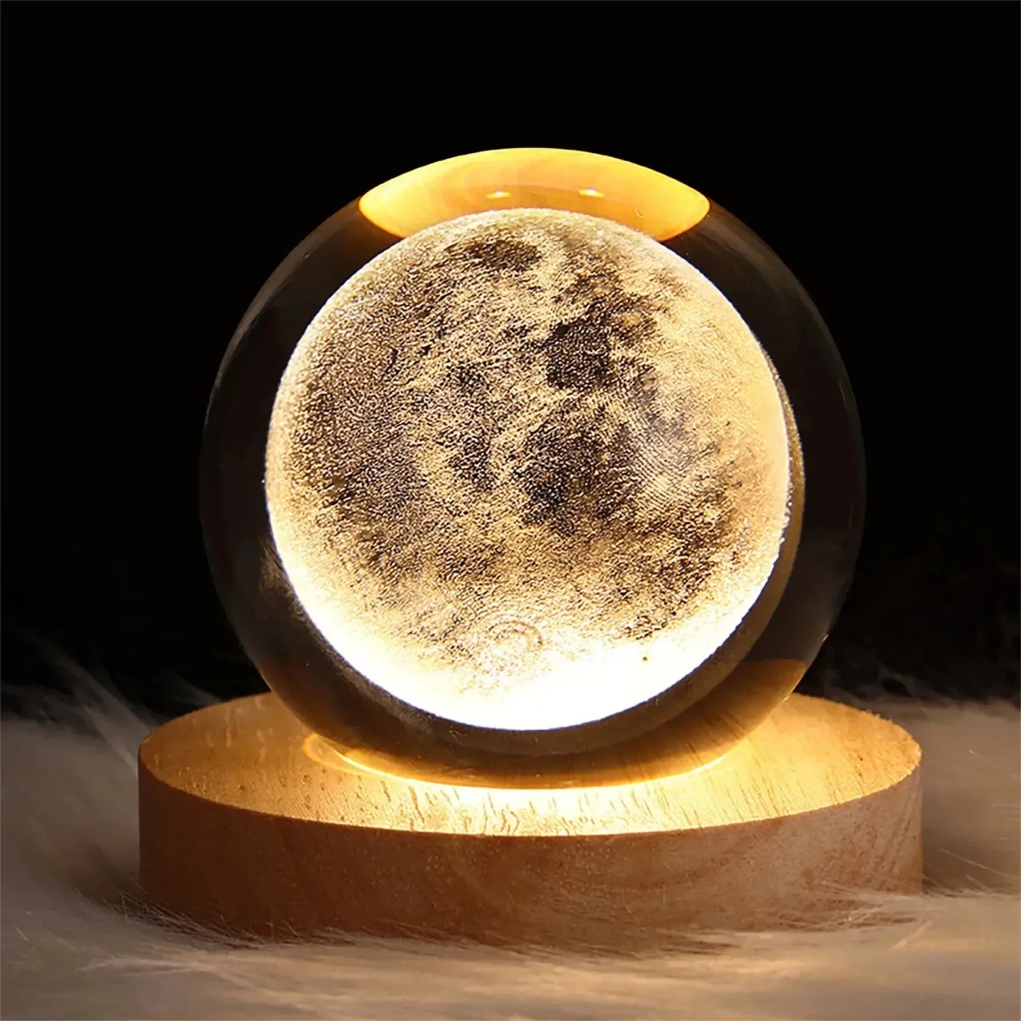 Crystal Ball Lamp with Galaxy